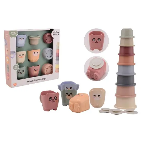 Happy World Stapel emmers en bekers